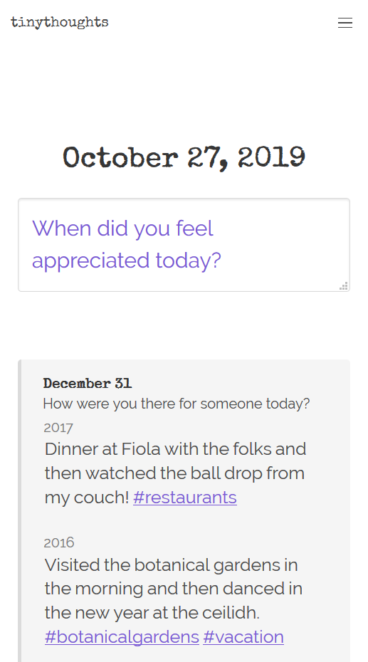 Screenshot of iPhone App